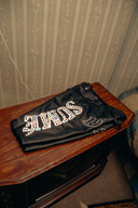 Sumé Leather Gemstone Shorts