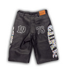 Sumé Leather Gemstone Shorts