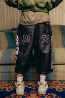 Sumé Leather Gemstone Shorts